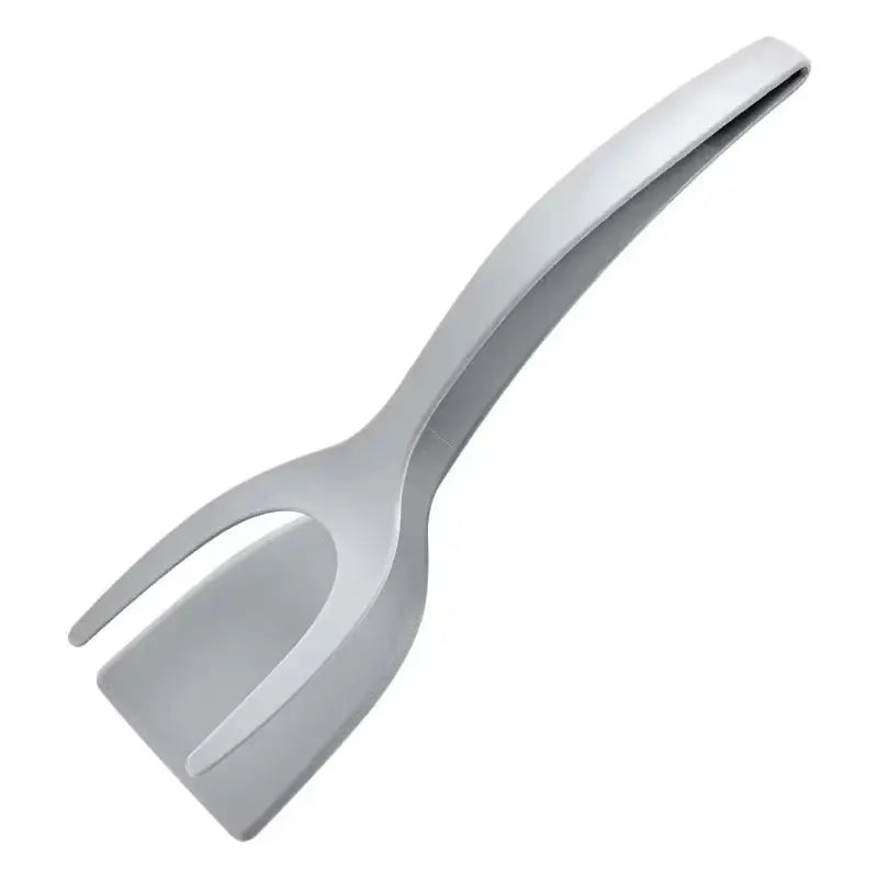 2 in 1 Nylon Grip Flip Tongs with Egg Spatula and Steak Turner Clamp Pancake Fried Turners Kitchen Cooking Accessories