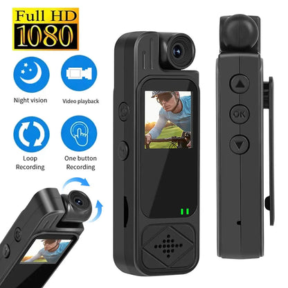Portable HD 1080P Mini Camera Digital Video Recorder Worn Police Small Body Cam Infrared Night Vision Sports DV Camcorders