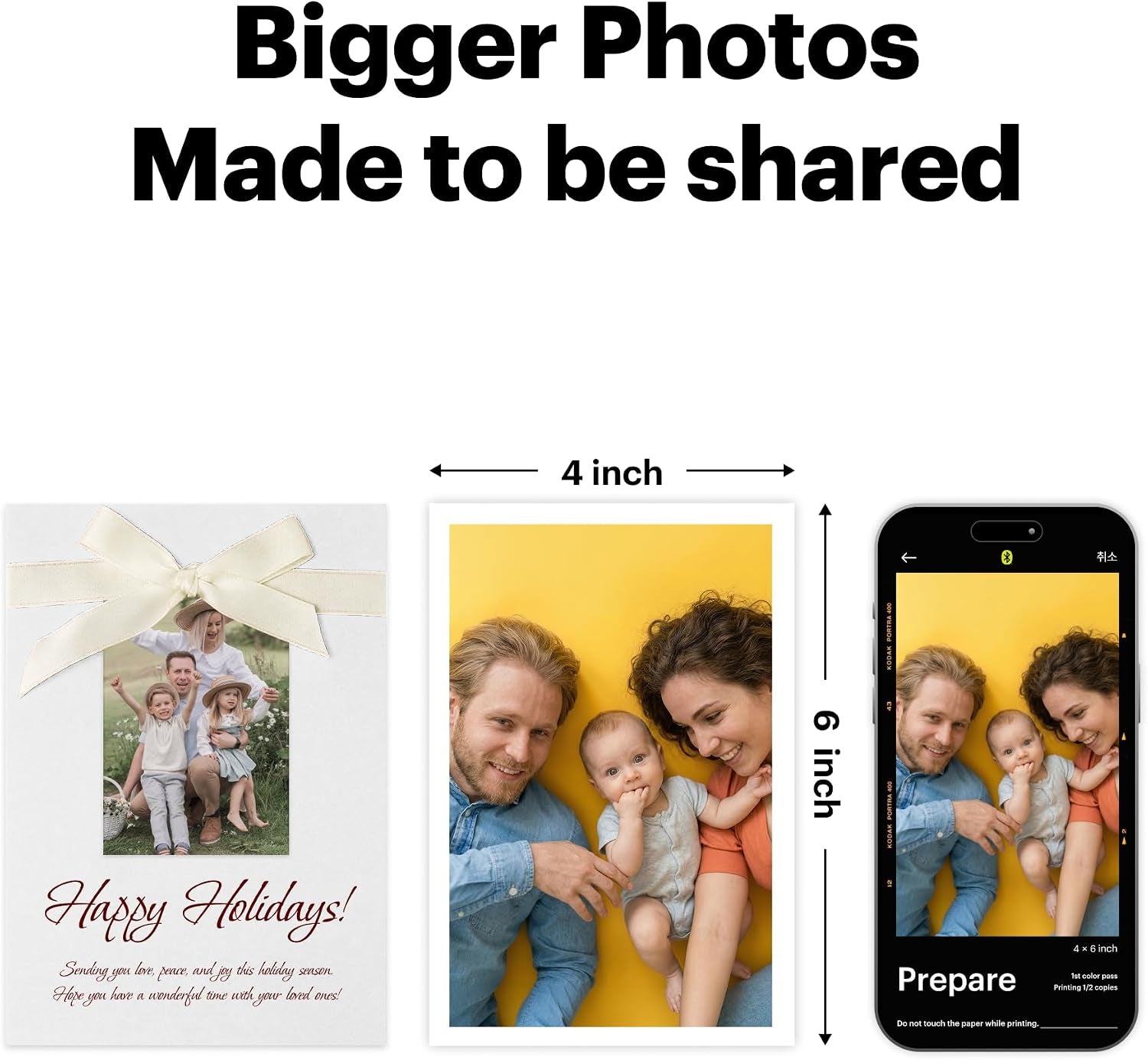 KODAK Dock ERA 4X6 Photo Printer, Smartphone Docking, 4PASS, 50 Sheets | Bluetooth, Iphone & Android Smartphone Compatible, Charge While Printing, Water, Fingerprint and Fade Resistant