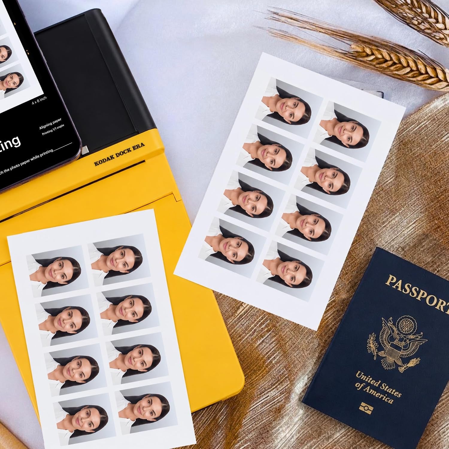 KODAK Dock ERA 4X6 Photo Printer, Smartphone Docking, 4PASS, 50 Sheets | Bluetooth, Iphone & Android Smartphone Compatible, Charge While Printing, Water, Fingerprint and Fade Resistant