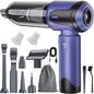 Car Vacuum Portable Cordless, 20000PA 120W 4 in 1 High Power Handheld Cordless Vacuum Cleaner & Air Duster,Air Blower,Multi-Nozzles,Brushless Motor 3-Speed Modes,For Car, Home, Pet,Office & Camping