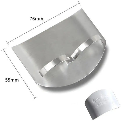 Stainless Steel Finger Guard Cut Resistant Vegetable Chopping Protector for Kitchen Cooking Food Slicing Tasks