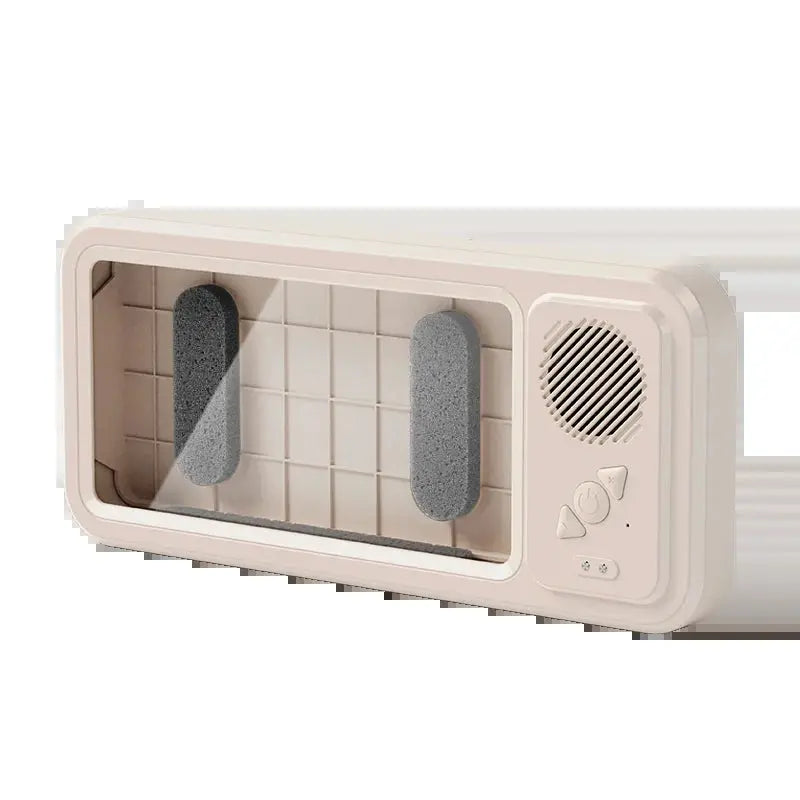 Shower Phone Holder with Bluetooth Speaker IPX4 Waterproof Anti-Fog Touch Screen Wall Mount Phone Holder for Shower Bathroom