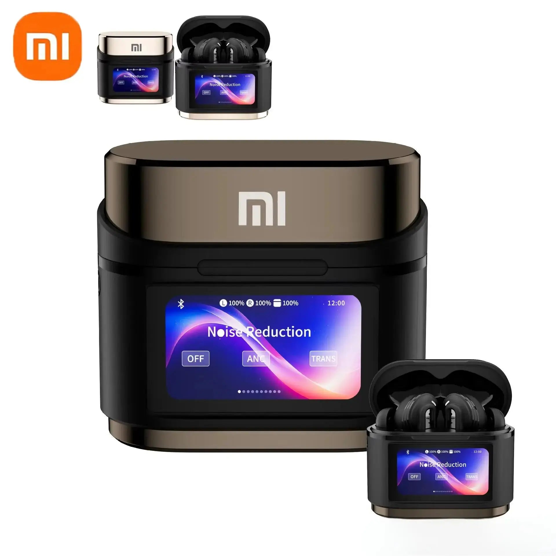 Xiaomi True Wireless Bluetooth Earphones BD2 ANC Noise Cancelling ENC Digital Display Built-In Microphone Earphones Hifi Stereo