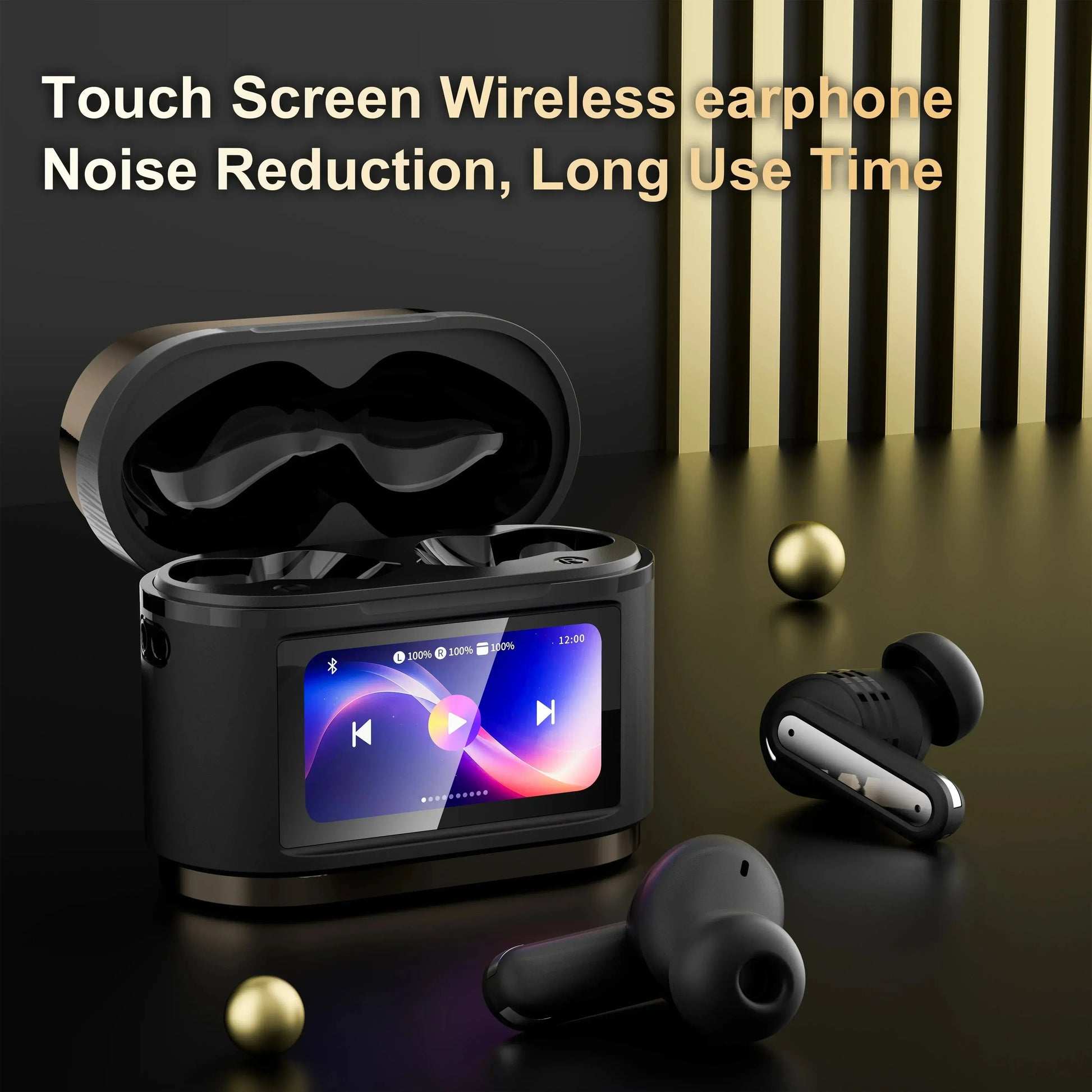 Xiaomi True Wireless Bluetooth Earphones BD2 ANC Noise Cancelling ENC Digital Display Built-In Microphone Earphones Hifi Stereo