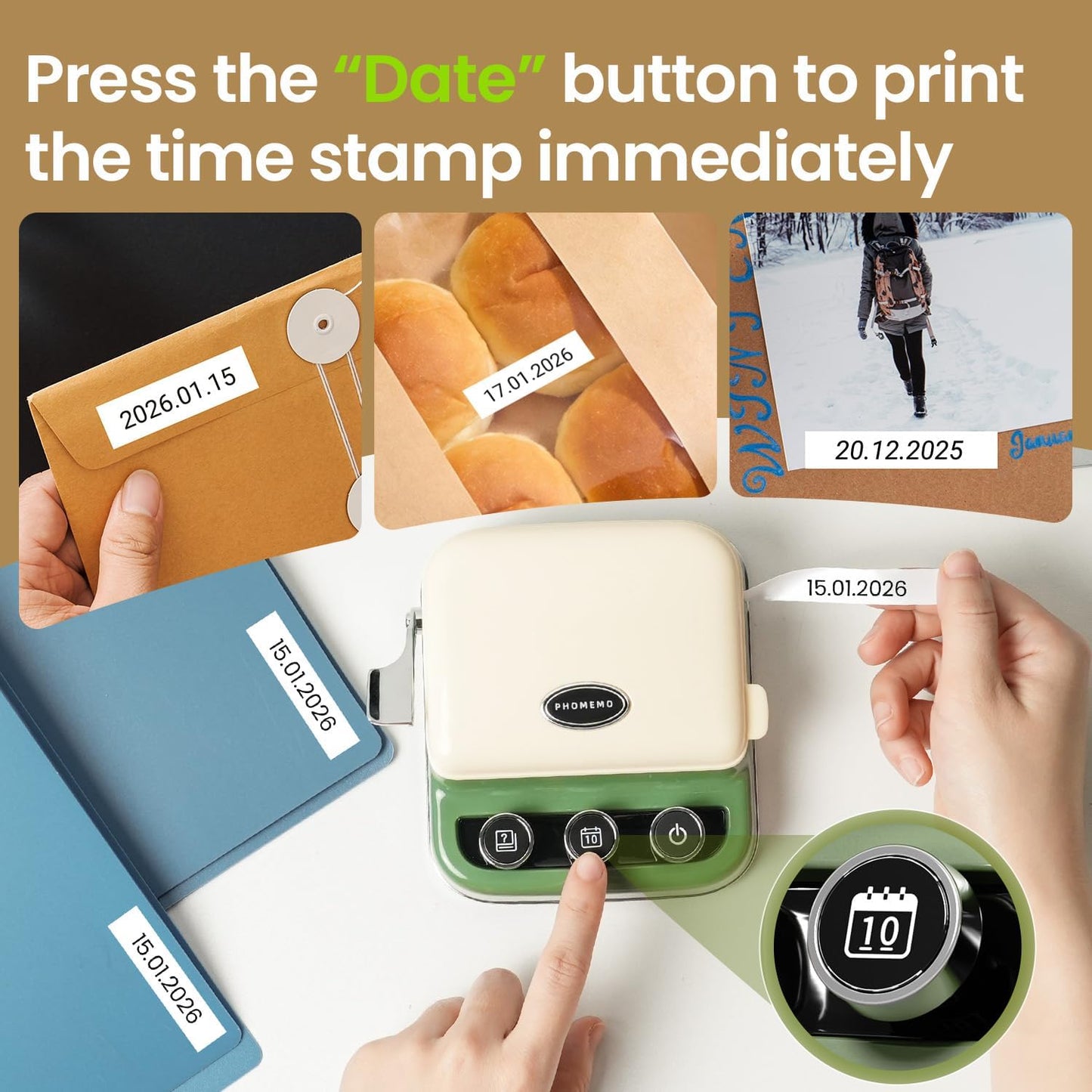P15 Ribbon Printer, Rich Text/Icon Custom Ribbons Mini Bluetooth Portable Label Maker Machine with Tape, Cloth Tag, DIY Craft, Wedding Bouquet, Party Favor, Ribbon Wrap
