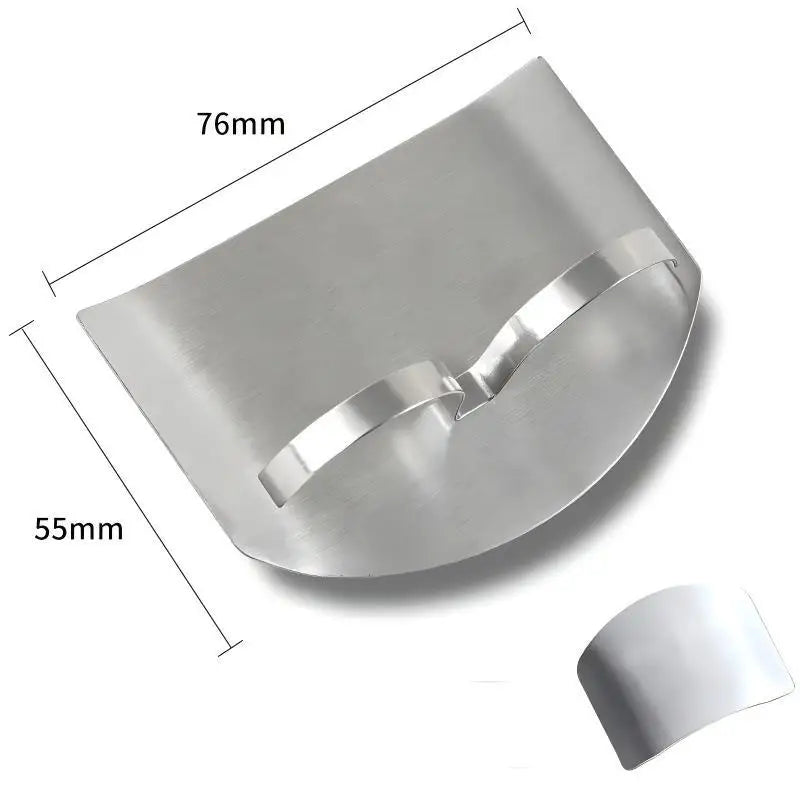 Stainless Steel Finger Guard Cut Resistant Vegetable Chopping Protector for Kitchen Cooking Food Slicing Tasks